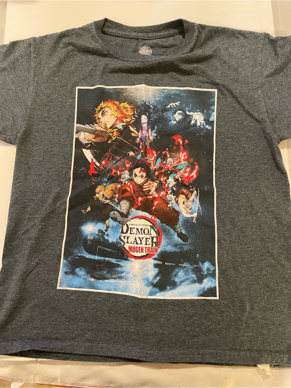 Demon Slayer T-Shirt Blue Size XS Graphic Tee